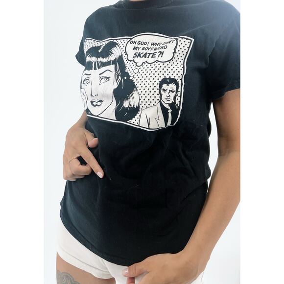 Thrasher Faded Black Skate Crewneck T-Shirt Tee Size Small - Picture 2 of 5